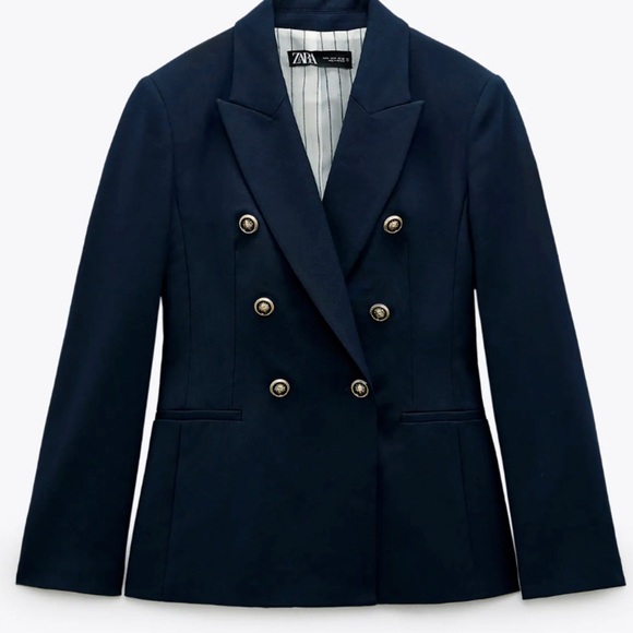 NWT ZARA Double Breasted Balmain Style Blazer S - Picture 5 of 10